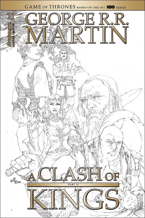 George R. R. Martin's A Clash of Kings (2020) issue 11-D Mel Rubi 1:20 Black & White Cover
