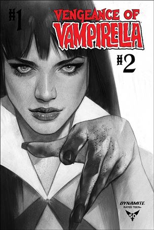Vengeance of Vampirella (2019) issue 2-K Ben Oliver 1:30 Black & White Cover