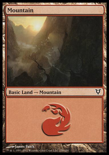 Magic the Gathering: Avacyn Restored (Base Set) card 239 Mountain