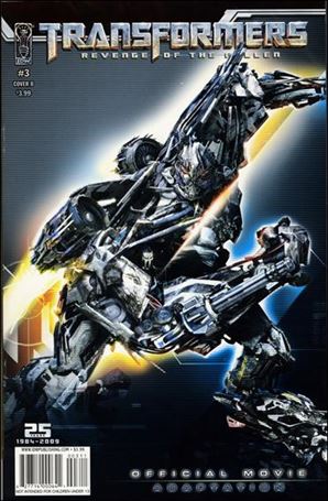 Transformers: Revenge of the Fallen Official Movie Adaptation issue 3-B CGI Cover
