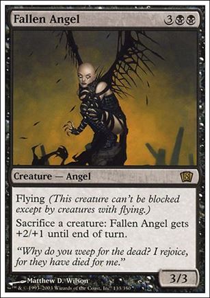 Magic the Gathering: 8th Edition (Base Set) card 133 Fallen Angel