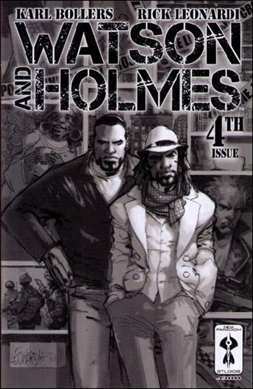 Watson & Holmes issue 4-B Rick Leonardi Black and White Cover