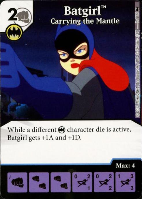 DC Comics Dice Masters Batman card 5-C Batgirl: Carrying the Mantle (Alternate Art)
