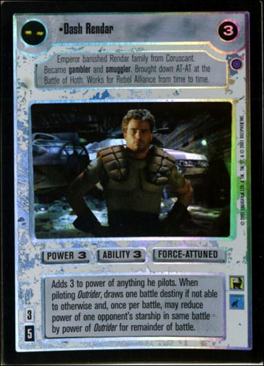 Star Wars: Reflections III (Base Set) card 101 Dash Rendar