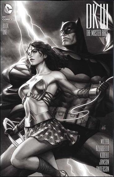 Dark Knight III: The Master Race issue 1-OJ Stanley Lau Legacy Comics Black & White Cover