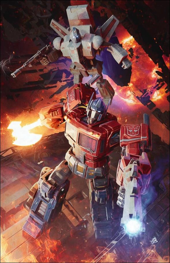 Transformers (2023) issue 13-L Retailer Exclusive Björn Barends Virgin Cover
