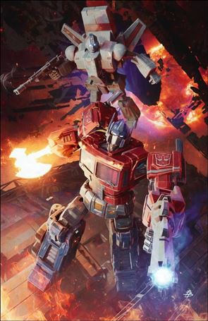 Transformers (2023) issue 13-L Retailer Exclusive Björn Barends Virgin Cover