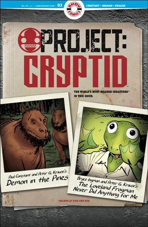 Project Cryptid issue 3 Peter Krause Cover