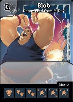 Marvel Dice Masters Dark Phoenix Saga Draft Pack card 21 Blob - Depowered From M-Day