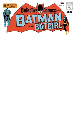 Detective Comics (1937) issue 411-C Facsimile Edition (2024) Blank Cardstock Cover