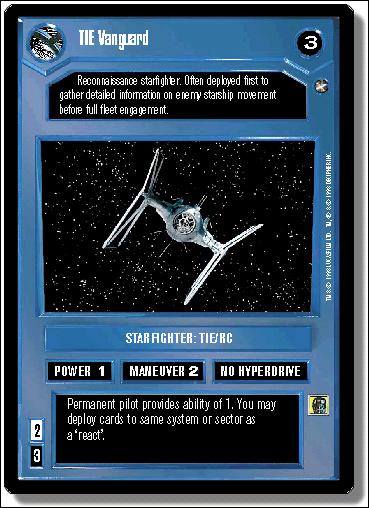 Star Wars: A New Hope Limited (Base Set) card 74 TIE Vanguard