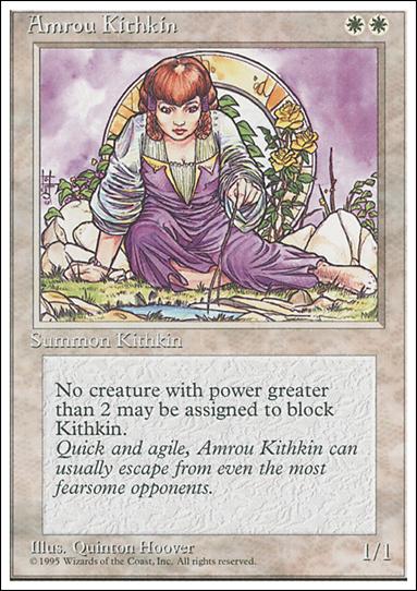 Magic the Gathering: 4th Edition (Base Set) card 2 Amrou Kithkin