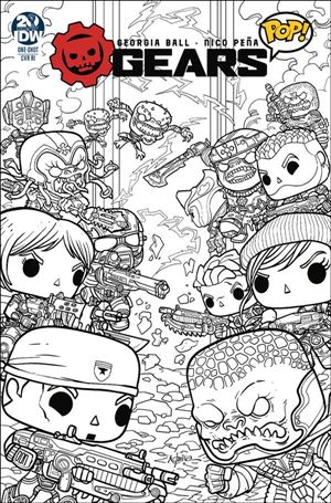 Gears Pop One-Shot issue One-Shot-B 1:10 Black & White Cover