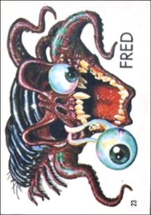 Ugly Stickers (1965) (Base Set) card 23-B Fred