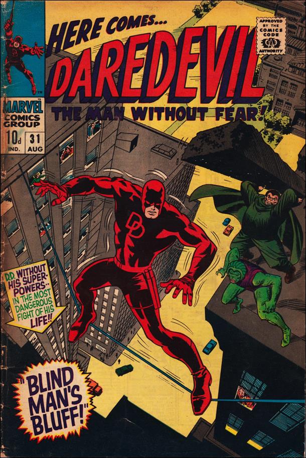 Daredevil (1964) issue 31-B UK Price Cover