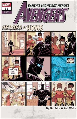 Avengers (2018/07) issue 36-C Gurihiru Heroes at Home Cover