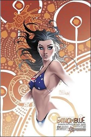 Michael Turner's Fathom Blue issue 1-F Michael Turner Supanova Perth 2015 Cover 1/300