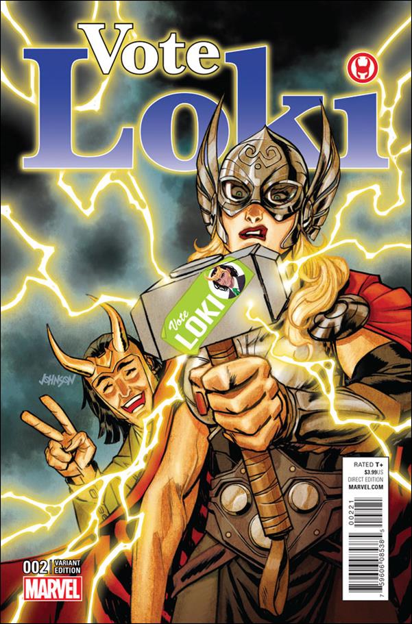 Vote Loki issue 2-B Dave Johnson 1:25 Cover