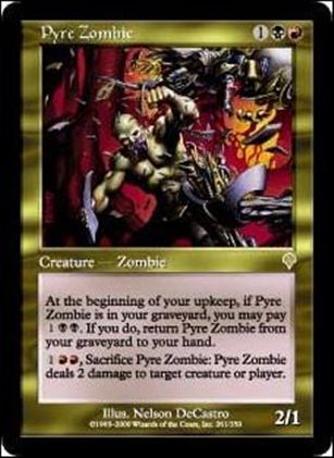 Magic the Gathering: Invasion (Base Set) card 261 Pyre Zombie