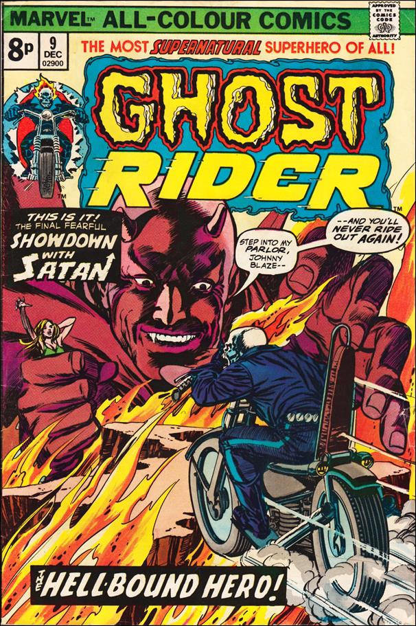 Ghost Rider (1973) issue 9-B UK Price Cover