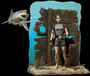 Tomb Raider: Adventures of Lara Croft (6") figure 2 Lara Croft Faces the Deadly Great White!