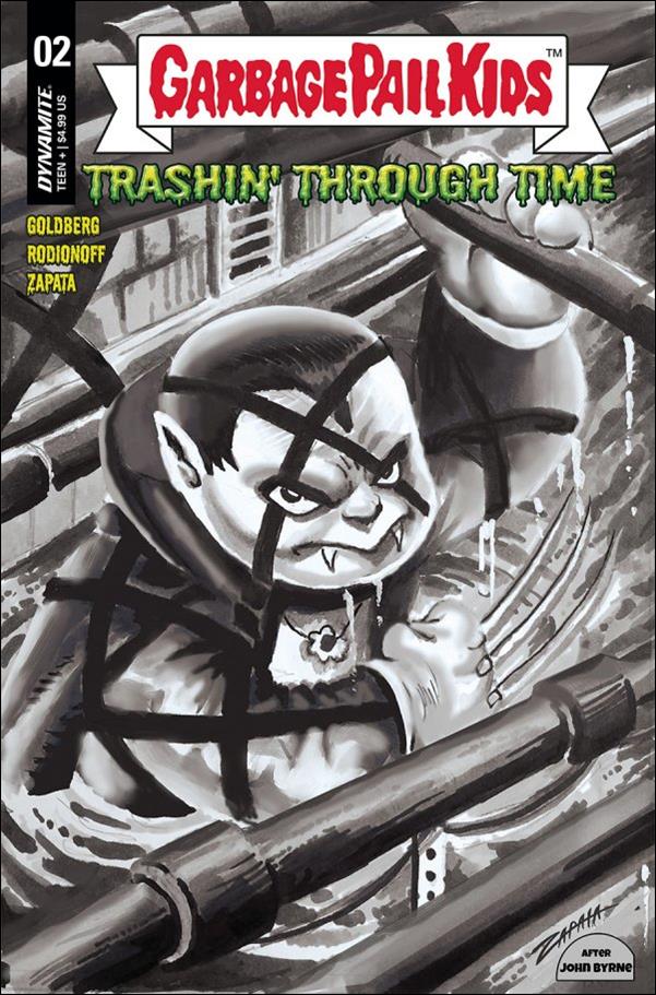 Garbage Pail Kids: Trashin' Through Time issue 2-E Jeff Zapata 1:10 B&W Cover