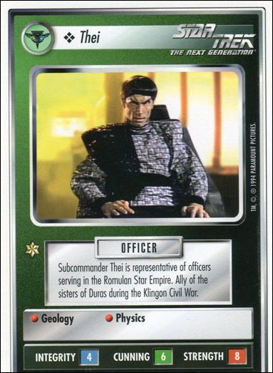 Star Trek: Premiere Unlimited (Base Set) card 325 Thei