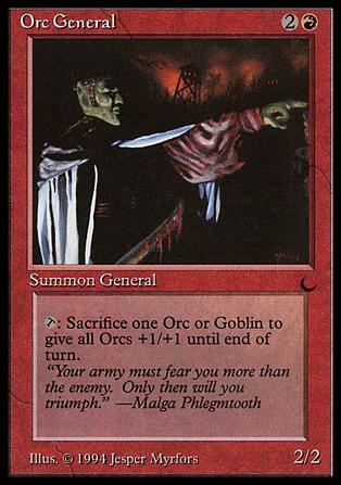 Magic the Gathering: The Dark (Base Set) card 73 Orc General