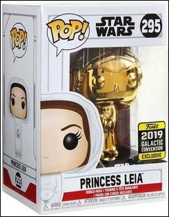 POP! Star Wars figure 295-B Princess Leia (Gold Chrome) Galactic Convention