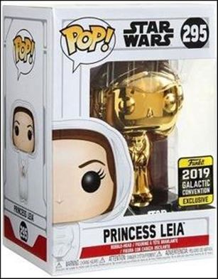 POP! Star Wars figure 295-B Princess Leia (Gold Chrome) Galactic Convention