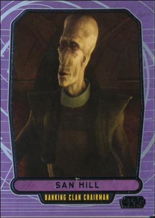Star Wars Galactic Files (Base Set) card 63 San Hill Banking Clan Chairman