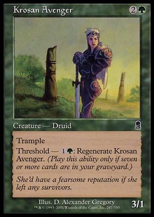 Magic the Gathering: Odyssey (Base Set) card 247 Krosan Avenger