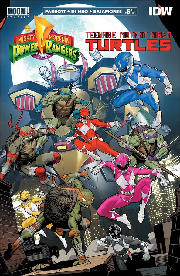 Mighty Morphin Power Rangers/Teenage Mutant Ninja Turtles issue 5 Dan Mora Cover