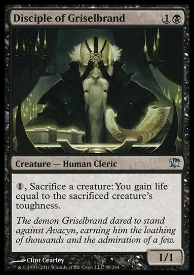 Magic the Gathering: Innistrad (Base Set) card 98 Disciple of Griselbrand