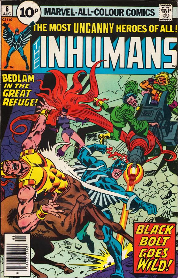Inhumans (1975) issue 6-C UK Price Cover