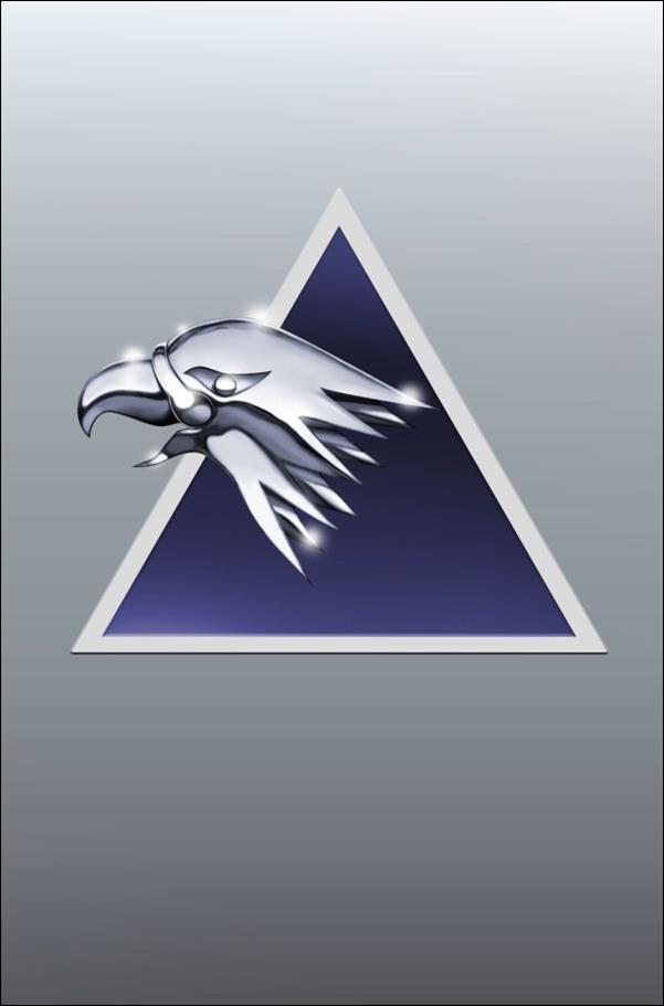 Silverhawks (2025) issue 1-J SilverHawks Symbol Silver Virgin Foil Cover