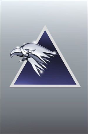 Silverhawks (2025) issue 1-J SilverHawks Symbol Silver Virgin Foil Cover