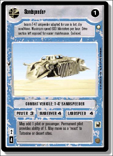 Star Wars: Special Edition Limited (Base Set) card 314 Sandspeeder