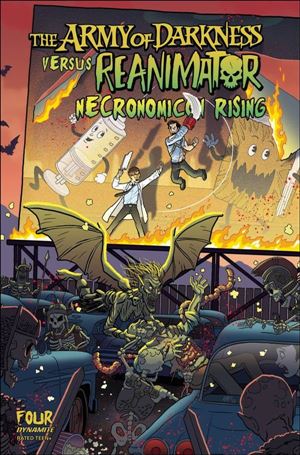 Army of Darkness vs Reanimator: Necronomicon Rising issue 4 Tony Fleecs Cover