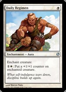Magic the Gathering: Duel Decks: Heroes vs. Monsters (Base Set) card 18 Daily Regimen