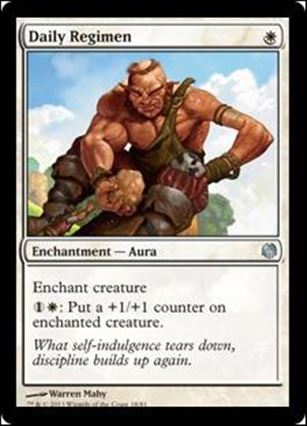 Magic the Gathering: Duel Decks: Heroes vs. Monsters (Base Set) card 18 Daily Regimen