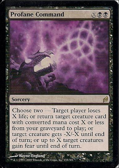 Magic the Gathering: Lorwyn (Base Set) card 135 Profane Command