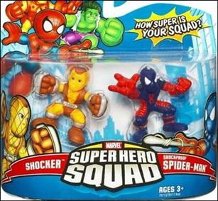 Marvel Super Hero Squad figure 47 Shocker and Shockproof Spider-Man