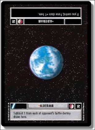 Star Wars: Premiere Limited (Base Set) card 297 Alderaan