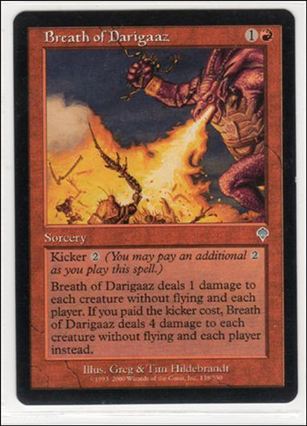 Magic the Gathering: Invasion (Base Set) card 138 Breath of Darigaaz