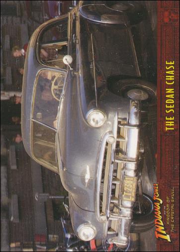 Indiana Jones and the Kingdom of the Crystal Skull (Base Set) card 35 The Sedan Chase