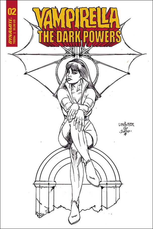 Vampirella: The Dark Powers issue 2-L Joseph Michael Linsner 1:20 Black & White Cover