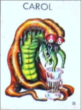 Ugly Stickers (1965) (Base Set) card 35 Carol