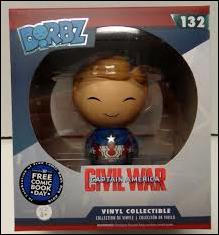 Dorbz figure 132 Unmasked Captain America 