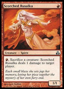 Magic the Gathering: Guildpact (Base Set) card 74 Scorched Rusalka